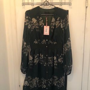 Ted Baker green floral dress